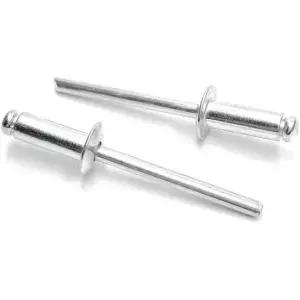 ISPINNER 100pcs 316인치 12인치 알루미늄 100팩실버 리벳 127mm 팝 블라인드 48