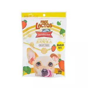 (프리락토스) 건강한 간식 120g (하드트릿)골라먹는재미 강아지유산균 크런치 맛있는 한재료 반려견 반려