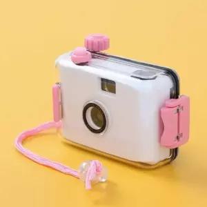 화이트핑크 방수 다회용필름카메라 다회용방수카메라 토이필름카메라 토이방수카메라 레트로감성카메라