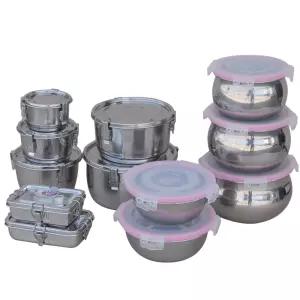 스텐 밀폐 찬통 찬합 새우찬통 용기 반찬통 그릇 도시락 고리
