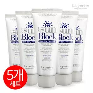 *최대85%+즉할 (5개세트) 라퓨레브 유브이 선크림 SPF 50+ PA+++ 자외선차단 미백 주름개선 기능성 선블록