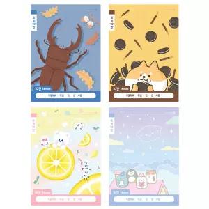 모닝글로리 1200 1-2 초등노트 10칸 쓰기 보조선 학생 제본