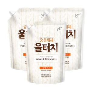 울터치 중성세제 액체세탁세제 리필 1.3L X3개