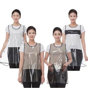 라인 스모그 투명 특대 유니폼 앞치마 미용실 헤어샵 피부샵