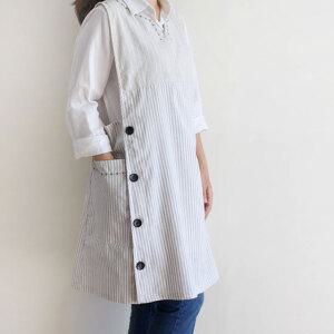 빅사이즈 자수 어린이집 앞치마 유치원 선생님 보육교사 원피스 단체앞치마