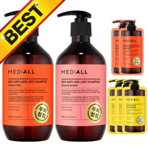 메디올 두피 청정 샴푸 480ml X 2개 (시트러스향+힐링부케향) (+샴푸6ml 5개)