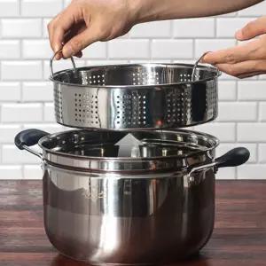 II 퀸센스 찜 IH 스팀쿠커 22cm 24cm 26cm 28cm ( 냄비 찜솥 탈착가능 곰솥 스테인레스