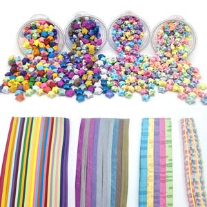 더이안 별접기종이 무지 반짝이 야광 별종이 띠 색종이 종이별