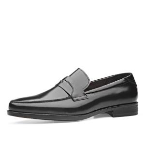 보닌 천연소가죽 더블 스티치 유팁 페니 로퍼 CSE138BK