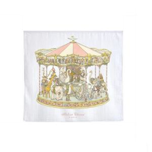 아뜰리에 슈 블랭킷 담요 회전목마 캐로셀 핑크 100x100 프랑스 Atelier Choux