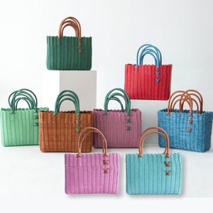 여름 라탄 빨대가방 바구니백 피크닉 토트백 대중소 8컬러 핸드위빙 감성 X포인트 수납