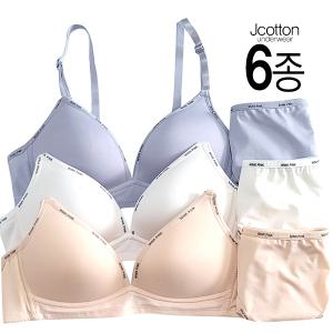 여학생속옷 주니어 3단계 브라팬티 6종세트 편안한브라 학생속옷