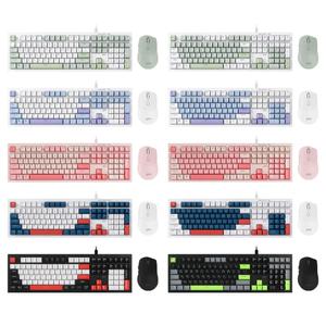 지클릭커 오피스프로 OPS60 사일런스 M 다쿠아즈 108 키보드 마우스 세트 Sky City CR1