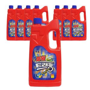 백광 파워 트래펑 1LX8개 / 강력한 싱크대 배수구 배수관 세면대 액체 뚫어뻥