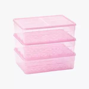 땡스소윤 냉동실 전용 밀폐용기 점보 3개