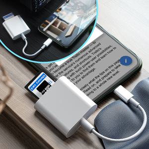 SD카드 리더기 C타입 8핀 TF 메모리 핸드폰 사진 영상 블랙박스 멀티허브 데이터 파일 전송 확인하는