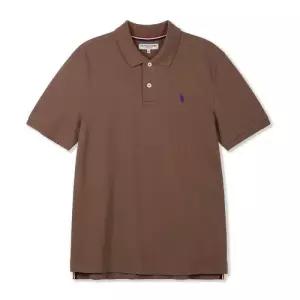 [U.S. POLO ASSN.] 남성 여름 폴로티셔츠_브라운