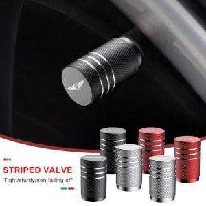 자동차 휠 타이어 에어 밸브 캡 스템 GV60 용) GV80 커버 로고 G80 G70 액세서리 X G90 (제네시스 G60