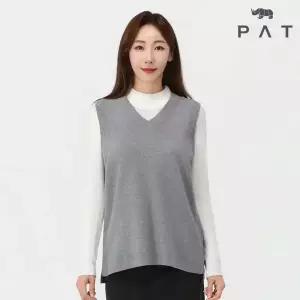 [PAT 여성] V넥 꼬임 디테일 베스트_1J83180