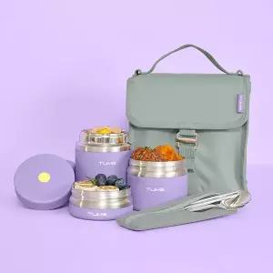 [텀스] 보온도시락 3P + 슬림 수저세트