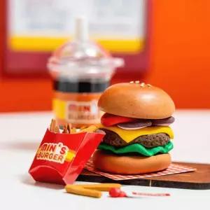 클레이 미니 햄버거 세트 만들기/미니어쳐/음식/점토/공예/클레이/만들기/소꿉/방과후/돌봄/미술/공작/수업