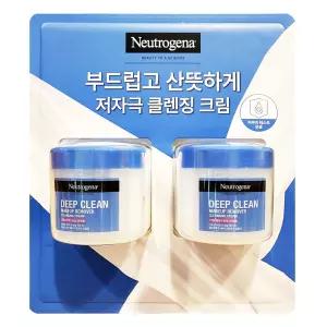 뉴트로지나 딥 클린 클렌징 크림 285ml x 2 코스트코 저자극 약산성 피지케어 대용량