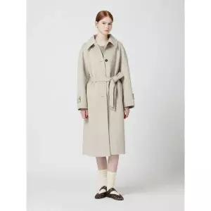 [CC콜렉트](타임스퀘어점패션관)캐시미어 블렌드 벨티드 롱코트_C254MSG179