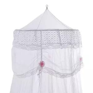 샬랄라 레이스 공주 모기장 화이트 캐노피 침실케노피/아기/텐트형/바닥/침대/소형/텐트/천막/어린이/실내