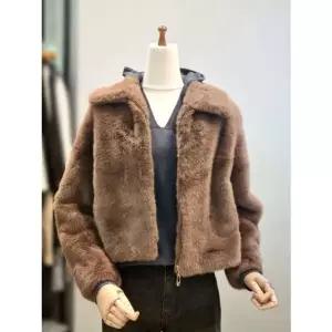 [갤러리아] ab.f.z 카라넥 밍크 페이크퍼 자켓 코트 ACZ4HF02K