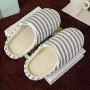 겨울 사무실 실내 가정용 털 니트 면 샌들 실내화/슬리퍼 거실화 보온 거실용 퍼 룸슈즈 겨울용 손님 사무