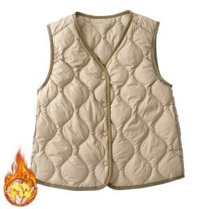 패딩조끼 경량 가을 겨울 베스트 니트 롱 후리스 러닝 집업 오버핏 패셔너블한 오버사이즈 플리스 안감 조