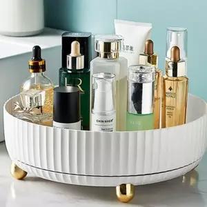 주방 양념통 정리대 360도 조미료 정리함 회전 트레이 수납 화장품 테이블 다용도 화장대 싱크대 욕실 선반