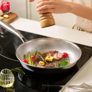 파르셀 무연마제 통3중 304 스테인리스 프라이팬 3D 논스틱 패턴 24cm