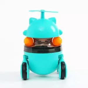 오뚝이 간식 볼 블루그린 움직이는 반려동물 스낵