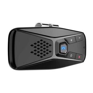 휴대폰용 도쿨러 자동차 블루투스 스피커, 휴대용 핸즈프리 키트 무선, 차량 내 선바이저 장착 스피커폰, 바이저 클립 및 마이크 - 블랙