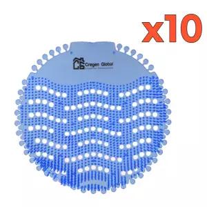 크레젠홈 소변기탈취제 변기세정제 요석제거제 남자소변기냄새 제거 오션미스트향(블루) 10개