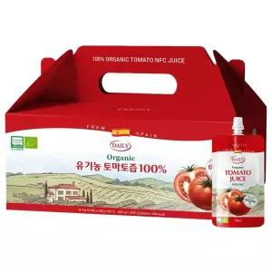 바이퀸 NFC 100% 착즙 유기농 레드 토마토 즙 100ml 30포