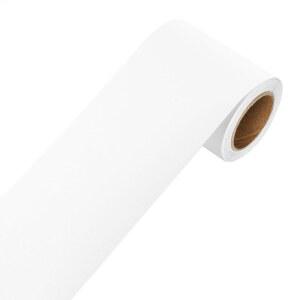 YENHOME 흰색 벽지 테두리 필 앤 스틱 장식용 셀프 접착 욕실 거울 스티커 3인치 X236