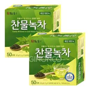 담터 찬물녹차 50T 2개 티백 콜드브루티