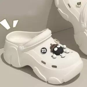 키높이 하이힐 신발 세련된 여성용 에어홀 샌들 (WFK5YQI)