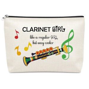 사우 클라리넷 선물 메이크업 백 플레이어 뮤지션 액세서리 화장품 세면도구 가방 재미있는 음악 선생님 클라리넷리스트 크리스마스 생일