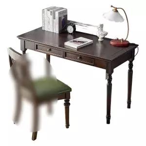 콘솔 원서랍 테이블 화장대 입식 엔틱 원목 책상 빈티지 침실 서재 컴퓨터 가벼운 사무용 가정용 학습