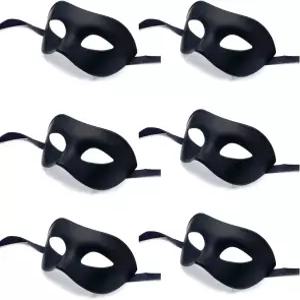 블루 갈릭 할로윈 흑인 남성 가면극 마스크 마스카레이드 무도회 생일 파티를 위한 벌크 팩 마디 그라 착용