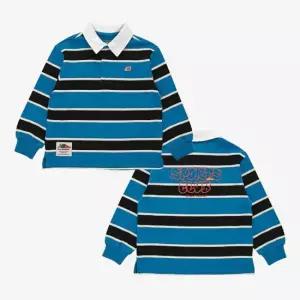 M 뉴발란스키즈긴팔티 PQC NK9BF3206U-50 카라 스트라이프 티셔츠