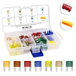 [미국배송] MULWARK 120PC 클리어마크 모듬 오토 미니카트럭 블레이드 퓨즈 세트 - 5A 7.5A 10A 15A 20A 25A 30A 보트 마린 RV SUV 트라이크 U2026용 ATM 자동차 교체용 구색 키트 /A 풀러 포함