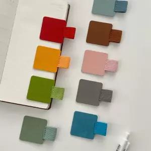 붙이는 다이어리 가죽 펜꽂이