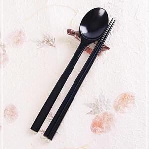 여주공방 젓가락 수저 천연옻칠 블랙 세트 원목 국산 FAW079E16