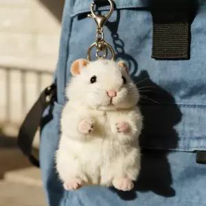 귀여운 햄스터 봉제 인형 러블리 가방 키체인 키링 열쇠고리 가방장식 악세사리