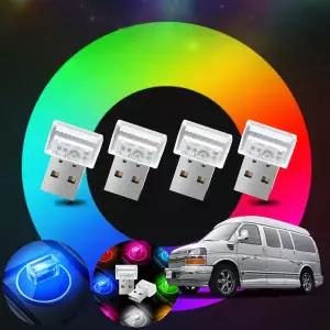 쉐보레 익스프레스밴 차량용 USB LED 무드등 7컬러 앰비언트 조명 4개