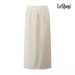 [롯데백화점]르샵 백 트임 융기모 니트 롱 스커트 BQ1SK002A